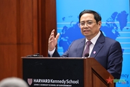 范明政总理在哈佛大学就建设独立自主的经济与国际社会融入发表讲话